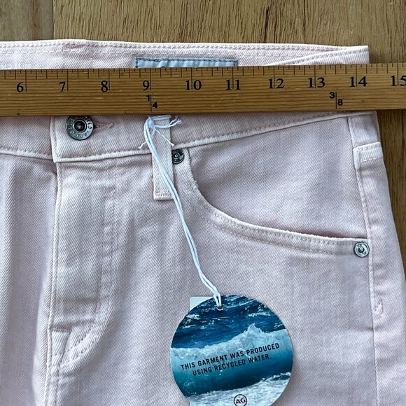 AG ADRIANO GOLDSCHMIED THE EX BOYFRIEND SLIM WOMEN’S JEANS 26 Pink Low Rise NWT - Picture 13 of 16